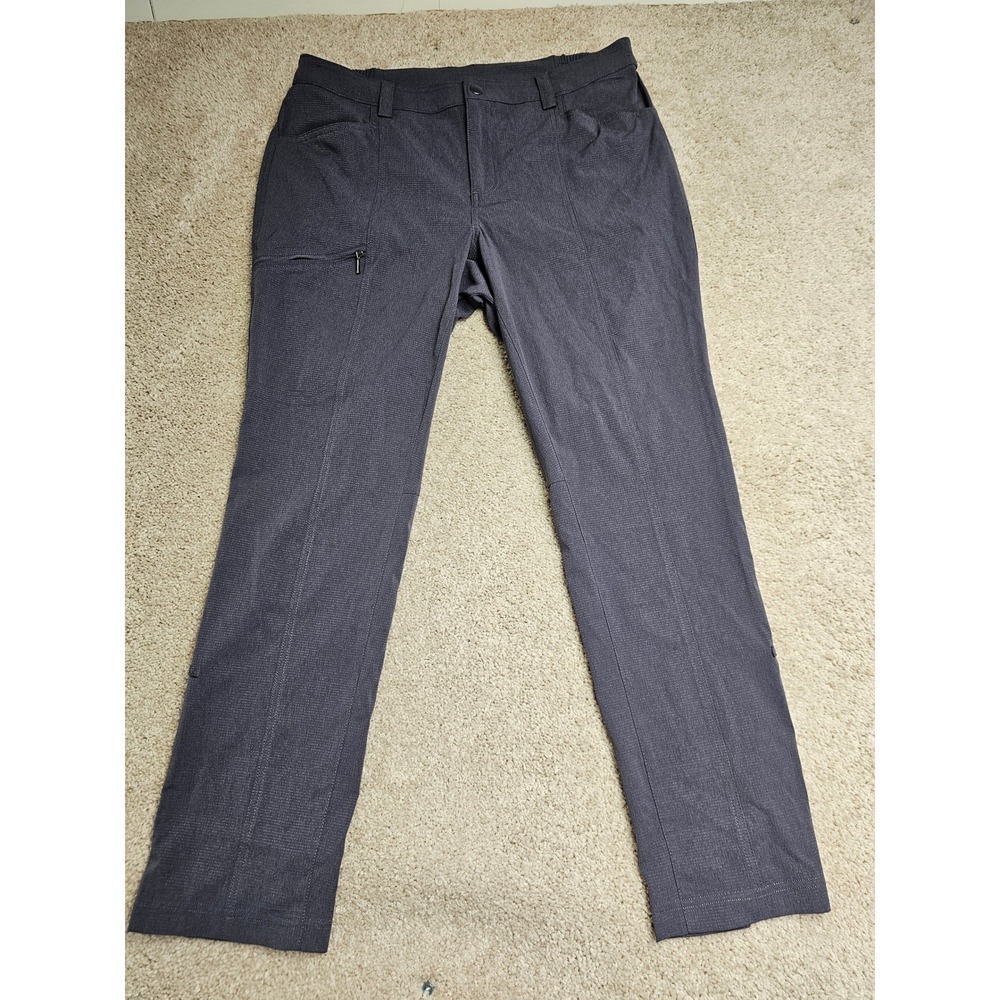 Duluth Trading Co Womens Dry on the Fly Slim Leg Pants Gray 14x31 56704A